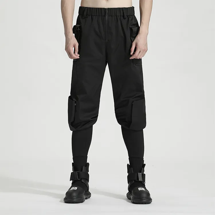 NORVINCY Versatile Pure White Cleanfit Cargo Pants Unisex-2