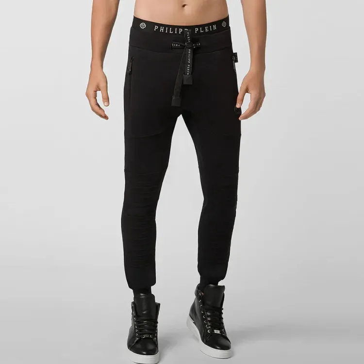 PHILIPP PLEIN Knitted Sweatpants Men Black-1
