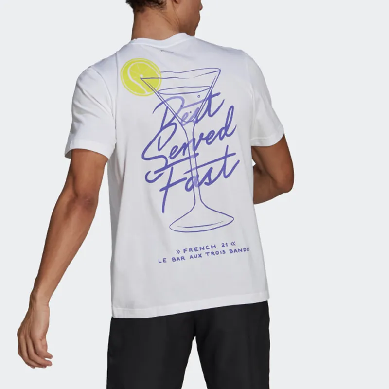 Adidas T Shirts Men White-2