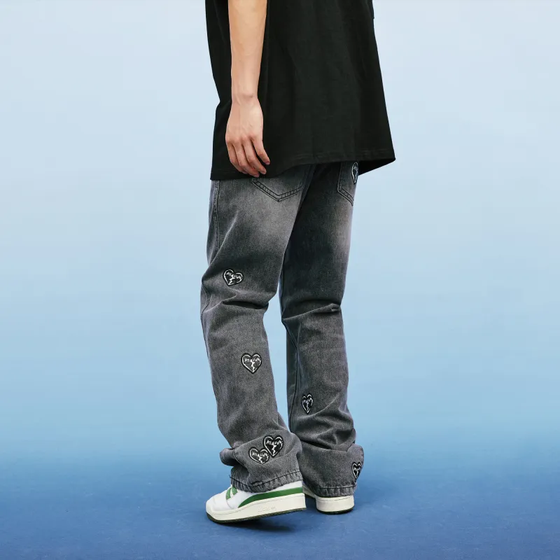 A11SLAVE Flared Pants Moderate Jeans Unisex Black-5