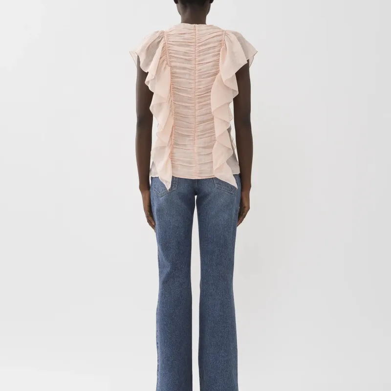 Chloé T Shirts Women's Viola Tricolor Pink-3
