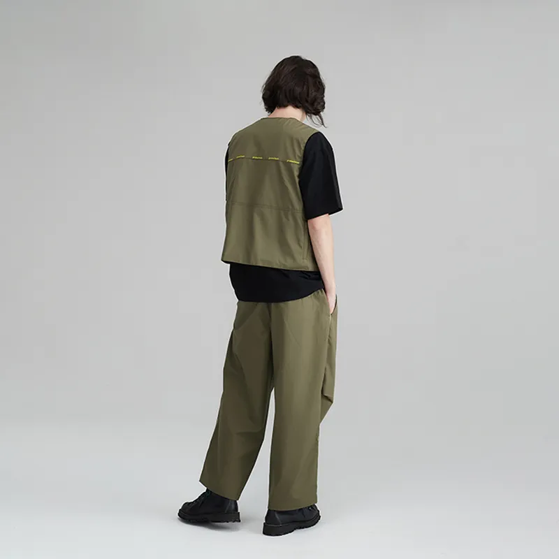 Prth Promethean Loose Fit Vest Unisex Olive Green-4
