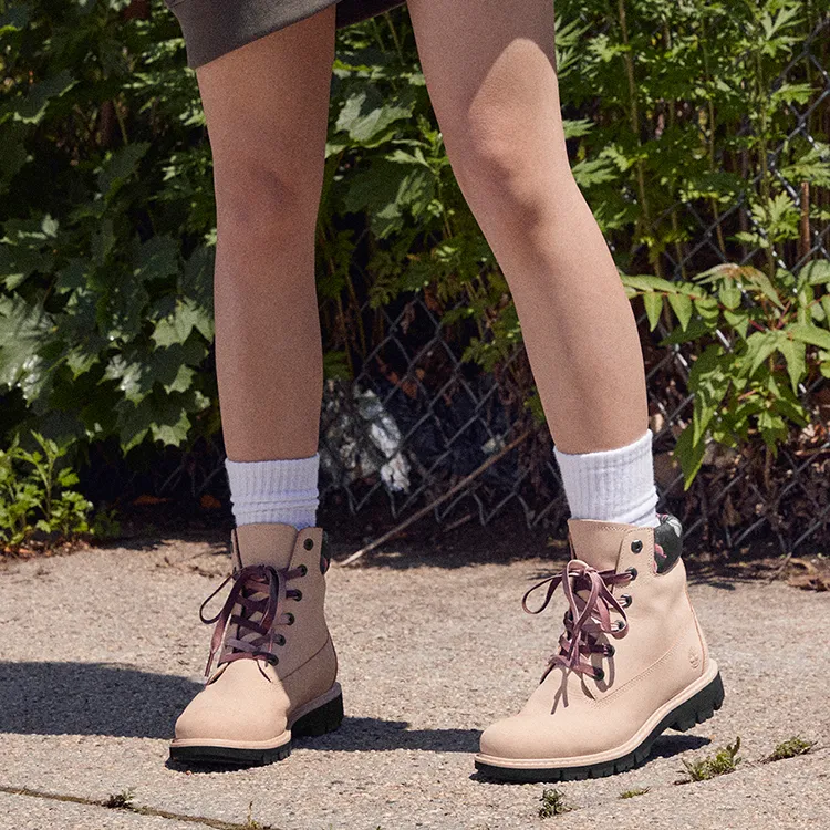 Timberland Lucia Way 6 Inch Charm Waterproof Boot 'Light Pink Nubuck' Women's-7