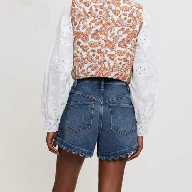 Maje Denim Shorts Women's Blue-2