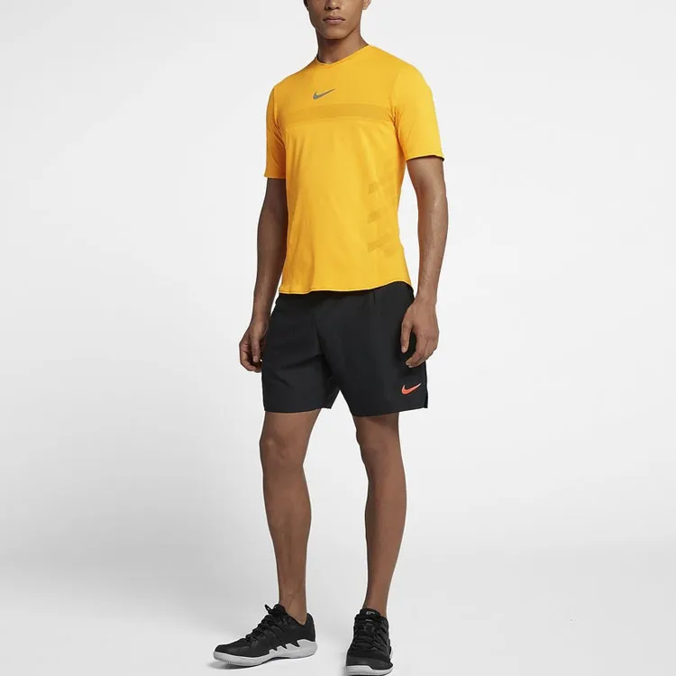 Nike T Shirts Men Yellow-2