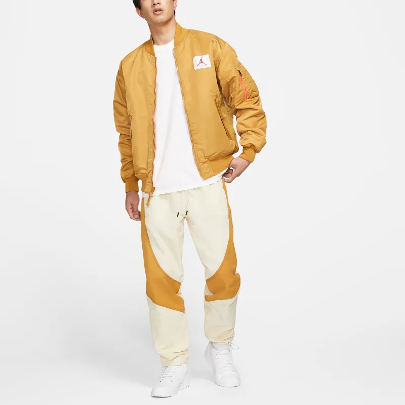 Jordan Flight Knitted Sweatpants Men's Yellow-5