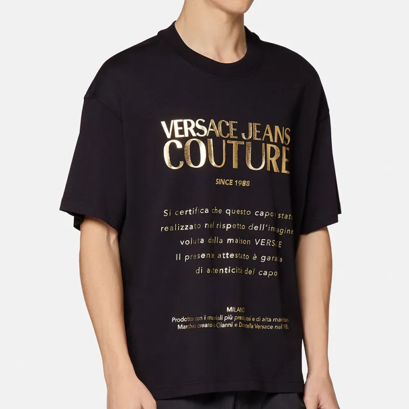VERSACE JEANS COUTURE T Shirt Men's Black-4
