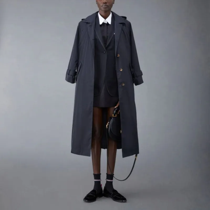 THOM BROWNE Twill Car Coat-1