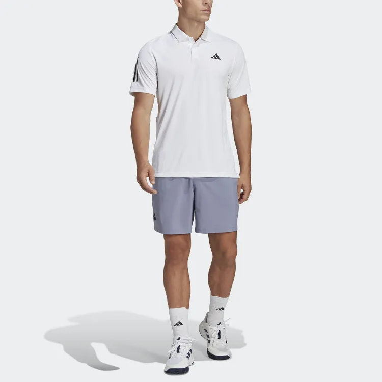 Adidas Free Shipping With AdiClub Club 3 Stripes Tennis Polo Shirt-4