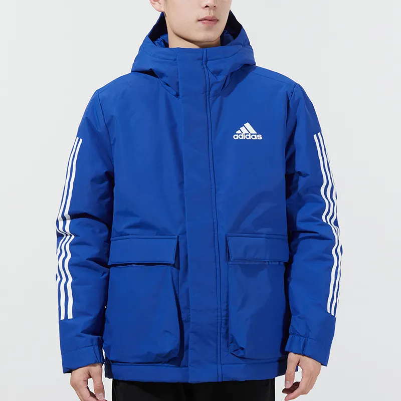 Adidas Puffer Jackets Men Royal Blue-2