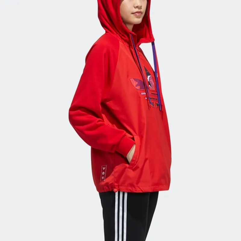 Adidas Originals Sweatshirt Women's Light Scarlet-4