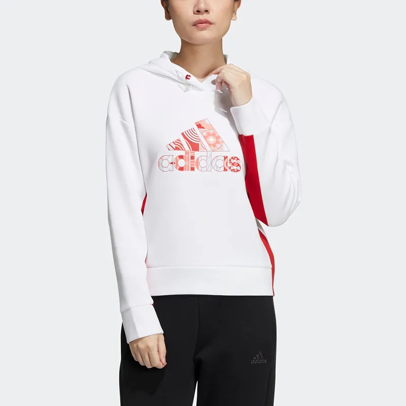 Adidas Cny Hood Sweat Sweatshirt Women's White-2