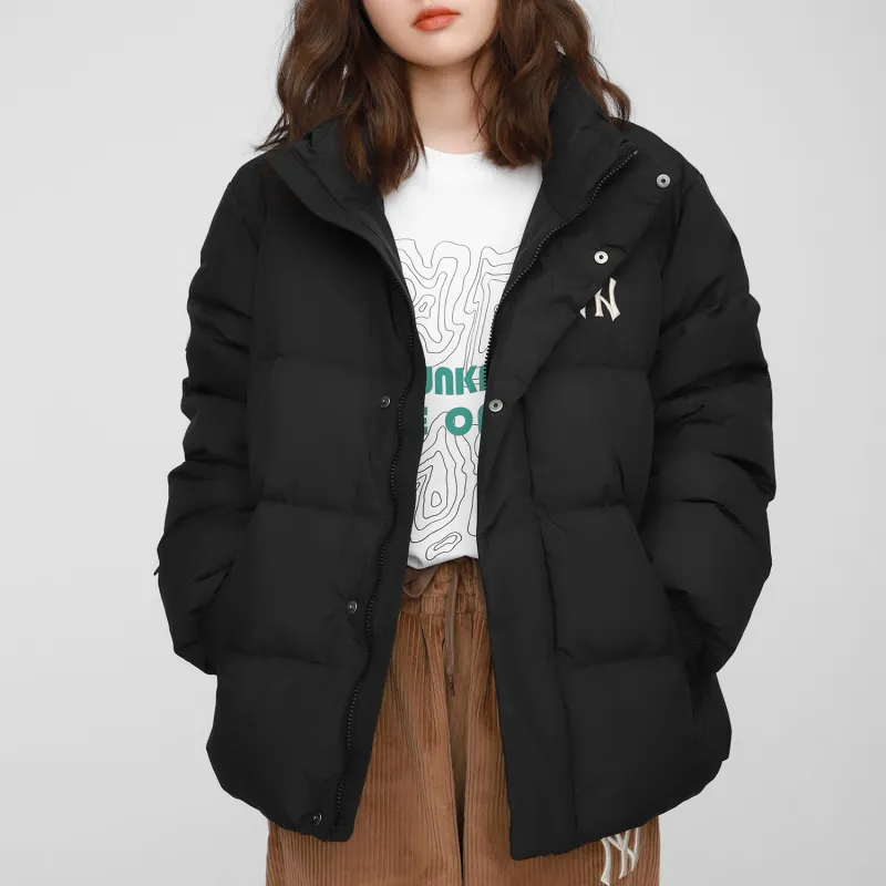 MLB New York Yankees Down Jacket Cropped Unisex Black-2