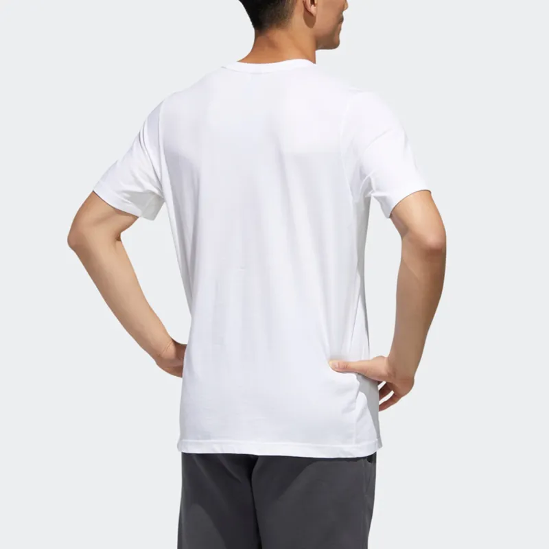Adidas T Shirts Men White-4