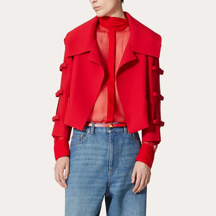 Valentino Jackets Women's Red-2
