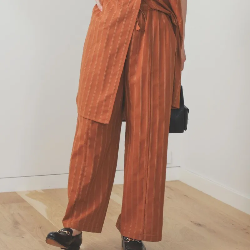 Beams Casual Pants Women's Brown-3