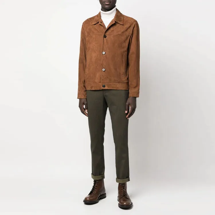 THEORY Jackets Men Cedar Brown-1