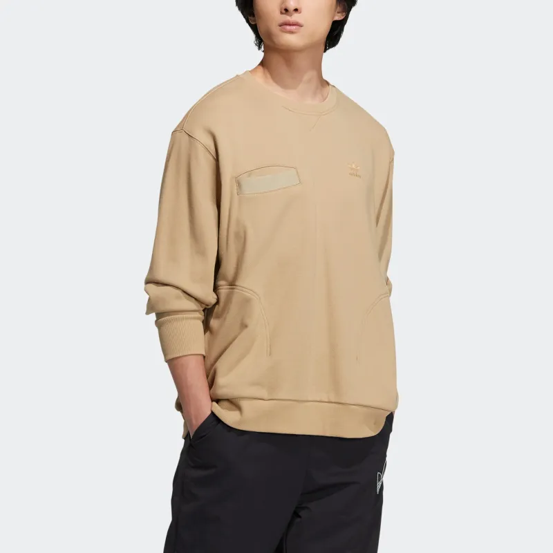 Adidas Originals Ww Crew Sweatshirts Men Khaki-2