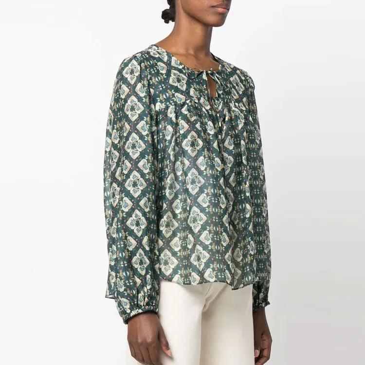 ISABEL MARANT Graphic Print Long Sleeved Top-3