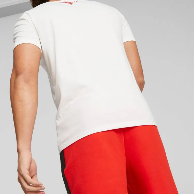 PUMA ESS T Shirts Men White-3