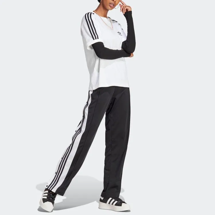 Adidas Originals Drop Shoulder Sleeve T Shirt Women's White-3