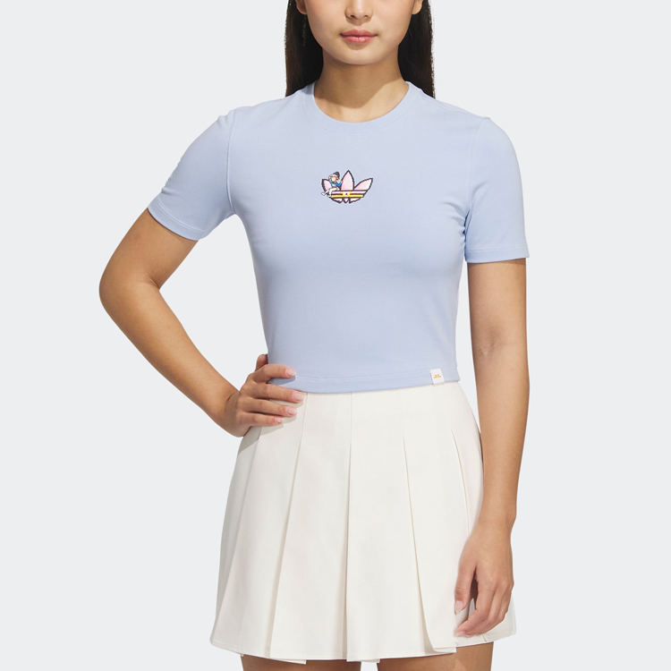 Tシャツ・カットソー adidas originals Monkey Kingdom Polo T-Shirt - PINK Adidas Originals Monkey Kingdom Polo Shirt Women's Pink
