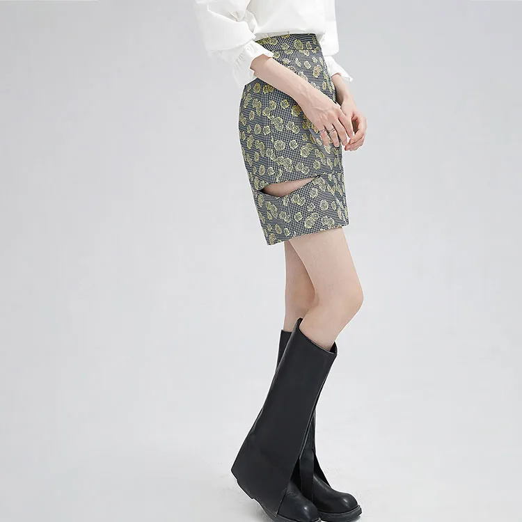 FOREVER 21 Cropped Skirt Multicolor-3