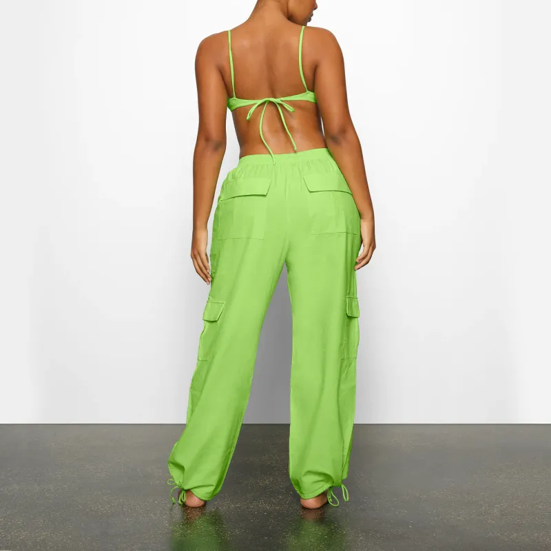 Skims Cargo Pants Women's Neon Green-2