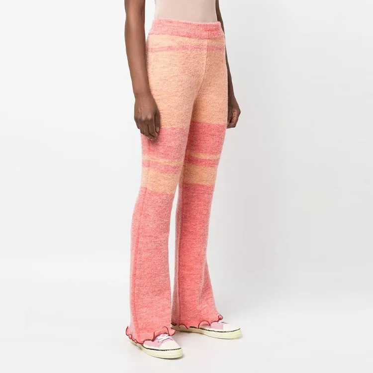 ANDERSSON BELL Stripe print Knitted Trousers-3