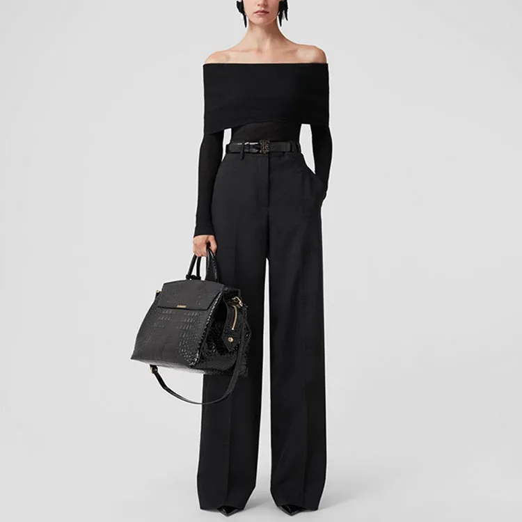 Burberry Ribbed knit Off shoulder Top-1