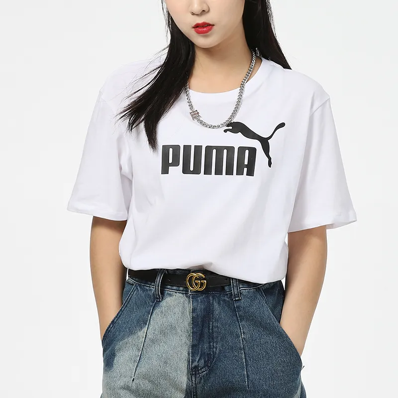 PUMA T Shirts Women's White-4