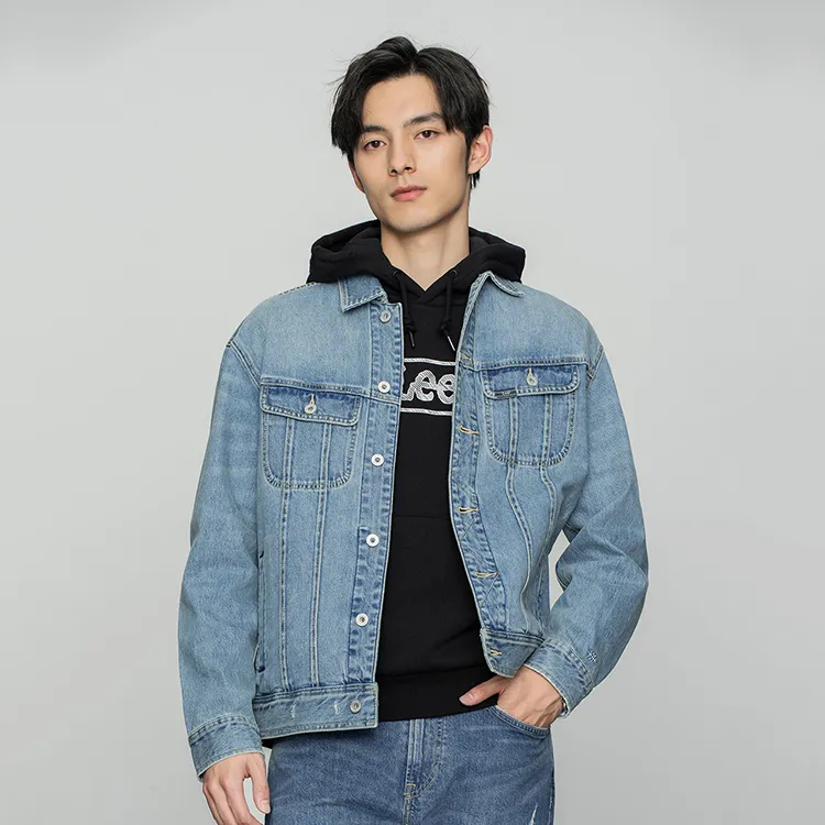 Lee Denim Jackets Men Medium Blue-2