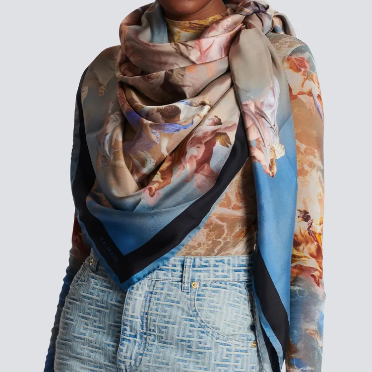BALMAIN Silk Scarf Women's Multicolor-1
