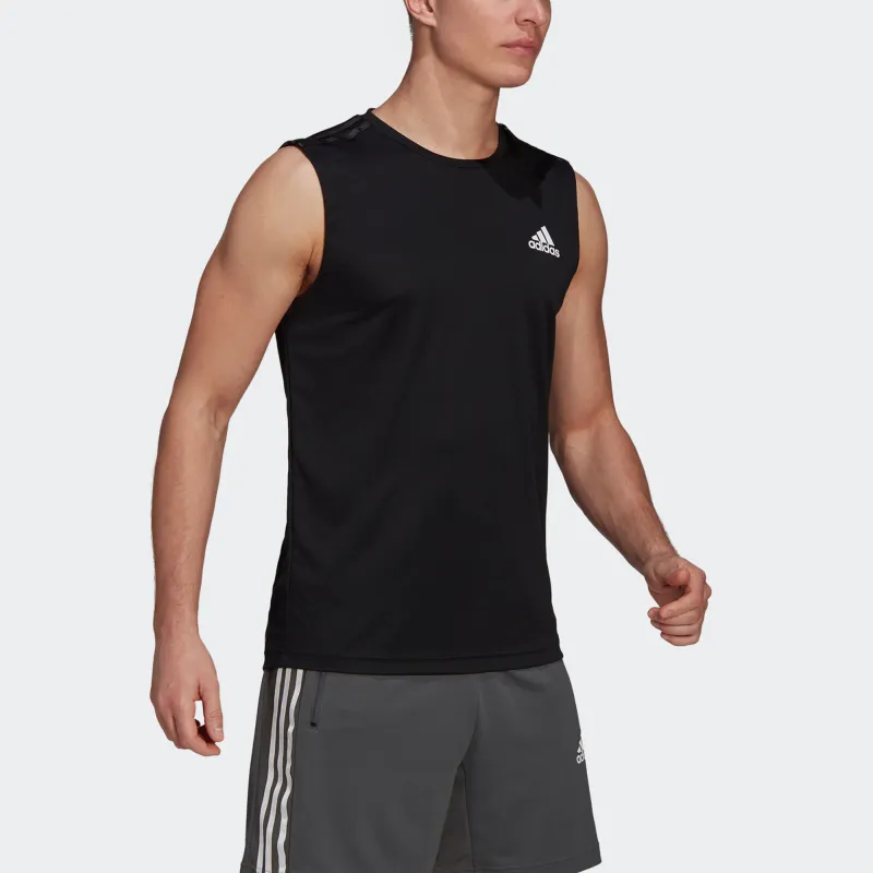 Adidas Tank Tops Men Black-3