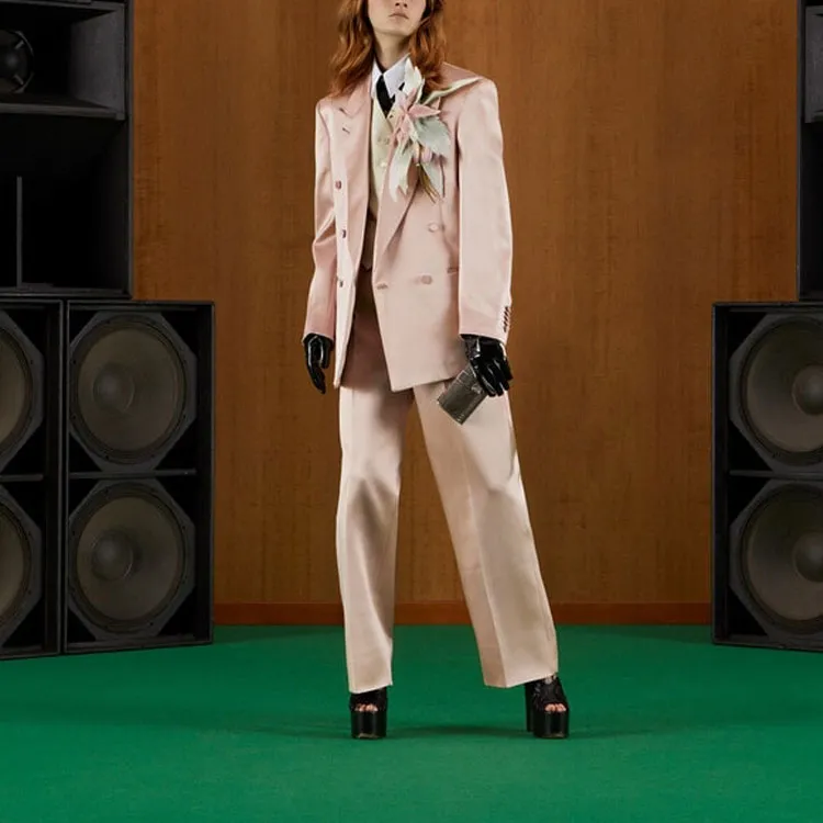 GUCCI Straight Satin Pants-1