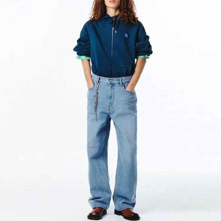 ADER ERROR High rise Straight Jeans-2