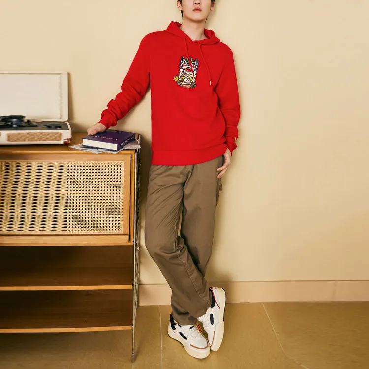 Anta Life Collection Sweatshirt Unisex Red-1