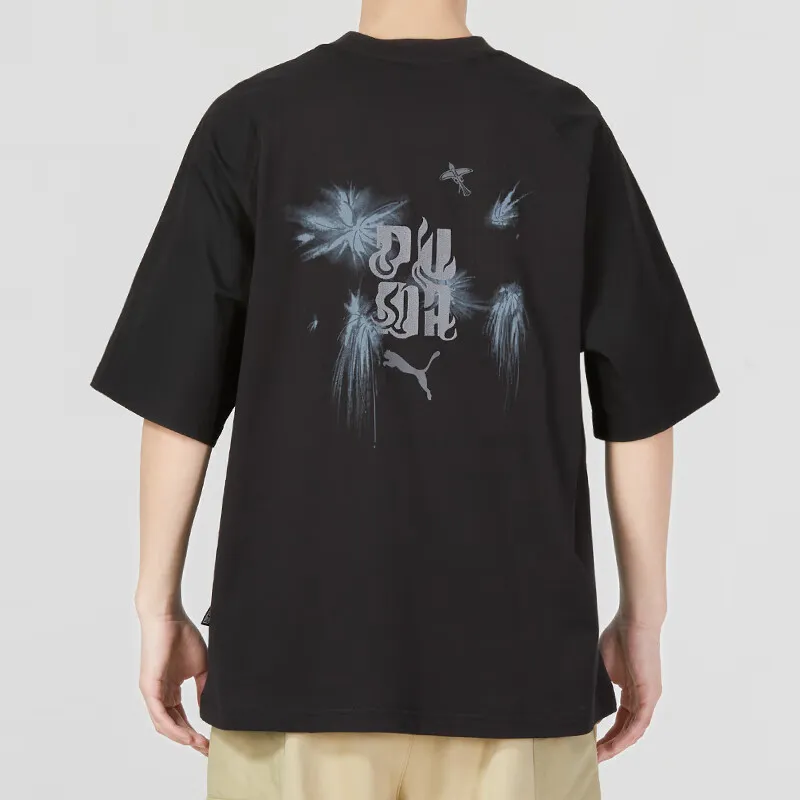 PUMA Humming 3,SS23 Chinese Culture Tribute Series T Shirt Men's Black-3