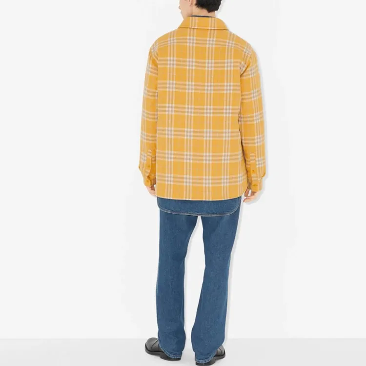 Burberry Check Pattern Buttoned Shirt Jacket-5