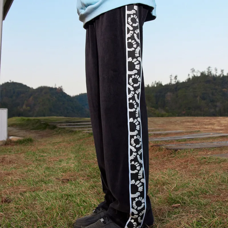 AFGK Casual Pants Men Black-4