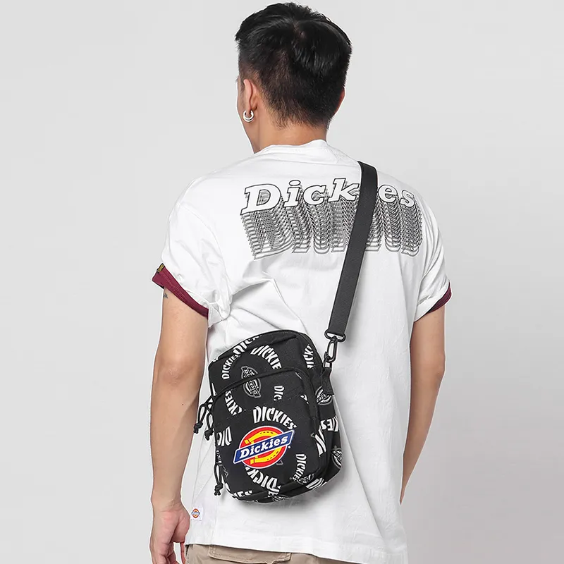 Dickies Fabric Small Square Bag Shoulder Bag Crossbody Bag Regular Unisex Black-4
