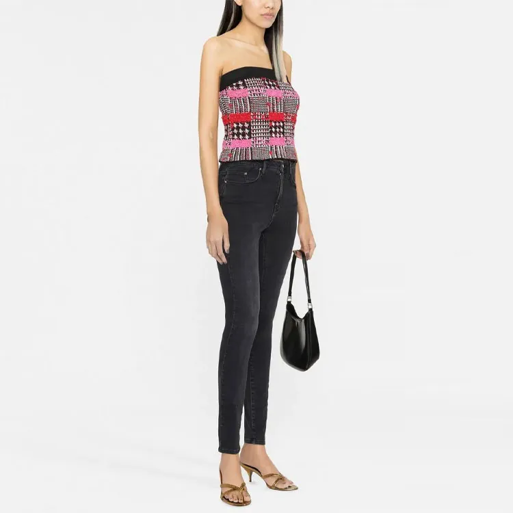 KARL LAGERFELD Logo-embroidered High-waisted Skinny Jeans-3
