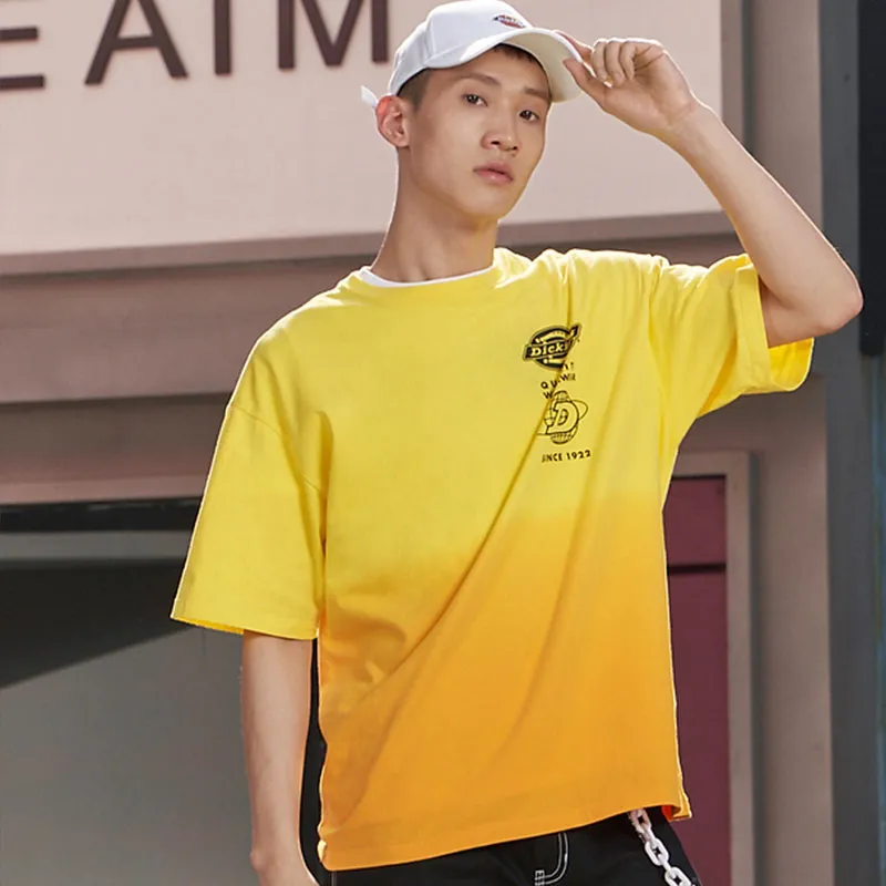 Dickies SS21 T Shirt Unisex Gradient Yellow-3
