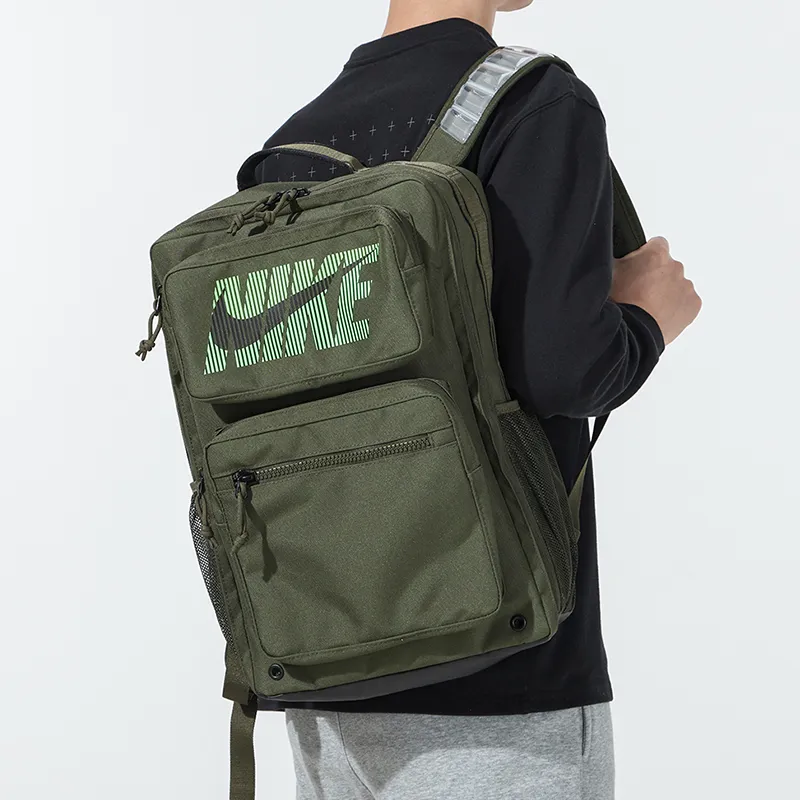 Nike Fabric Backpack Regular Unisex Green-2