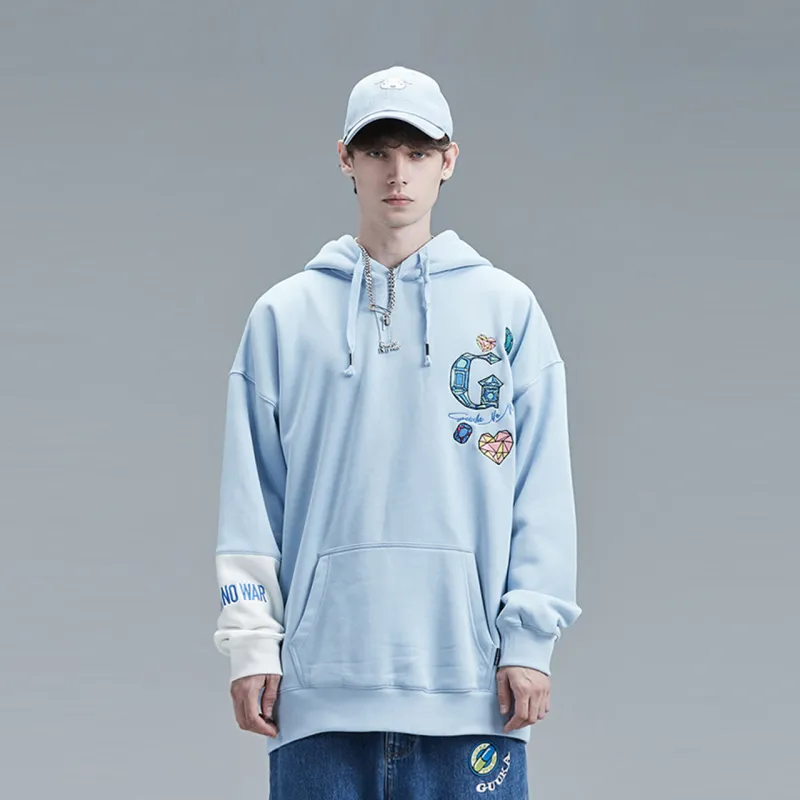Guuka Sweatshirts Unisex Sky Blue-2