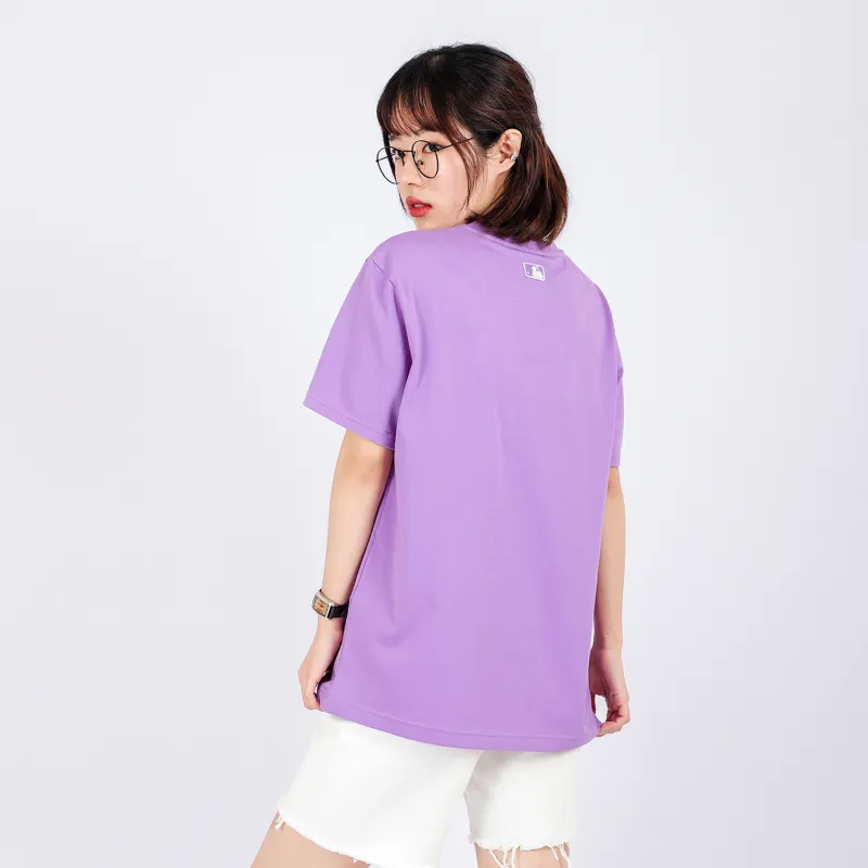 MLB Set in Sleeve T Shirt Unisex Purple-4