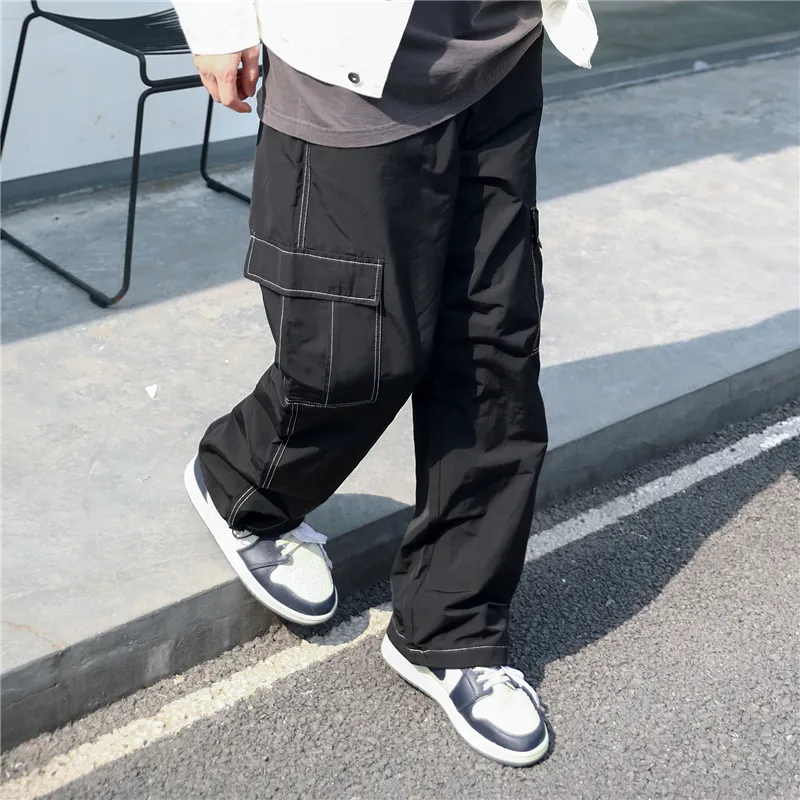 STNW Cargo Pants Unisex Black-3