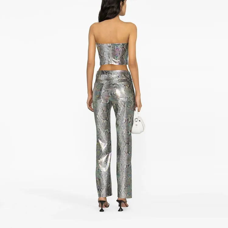 Rotate Casual Pants Women's Silver-2