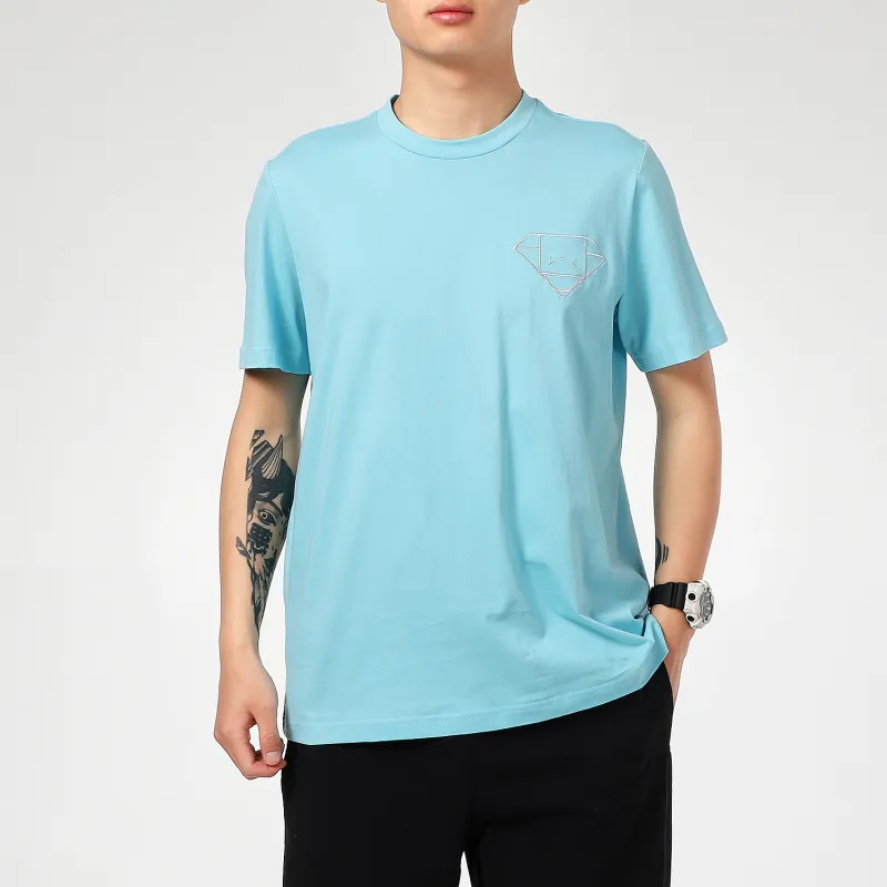 Adidas T-Shirt Men's Light Sky Blue-3