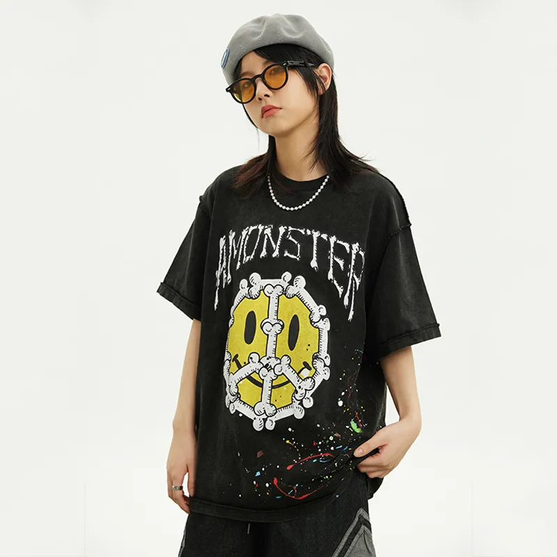 AMONSTER Straight T-Shirt Unisex Black-4